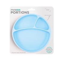 Minikoioi Portions силиконова чиния с вакуум - Blue