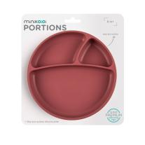 Minikoioi Portions силиконова чиния с вакуум - Rose
