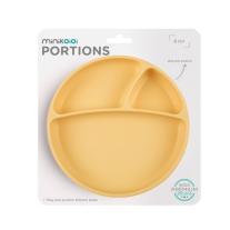 Minikoioi Portions силиконова чиния с вакуум - Yellow