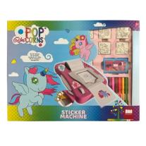 Креативен комплект Multiprint "Magic Unicorn" с машина за стикери и аксесоари