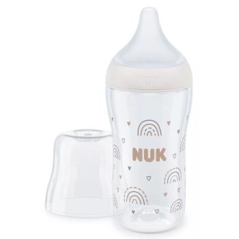 Шише Nuk Perfect Match - Temperature control, PP, 260 ml, размер М, дъга