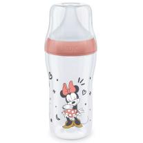 Шише Nuk Perfect Match - Temperature control, PP, 260 ml, размер М, Mickey червено