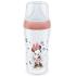 Шише Nuk Perfect Match - Temperature control, PP, 260 ml, размер М, Mickey червено