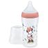 Шише Nuk Perfect Match - Temperature control, PP, 260 ml, размер М, Mickey червено