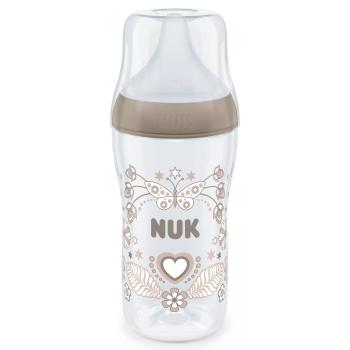 Шише Nuk Perfect Match - Temperature control, PP, 260 ml, размер М, сърце
