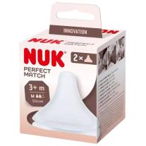 Силиконов биберон NUK Perfect Match - Размер M, 3 м+, 2 броя
