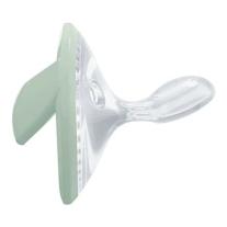 Силиконови залъгалки NUK Mommy Feel - 0-9 месеца, 2 броя, зелена и бяла