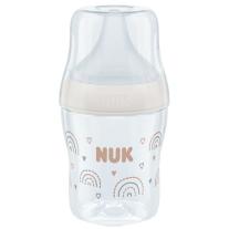 Стъклено шише NUK Perfect Match - TC, 120 ml, 0 м+, размер S, дъга
