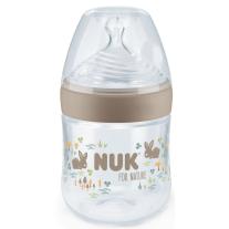Шише със силиконов биберон NUK for Nature - 150 ml, размер S, бежово
