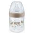 Шише със силиконов биберон NUK for Nature - 150 ml, размер S, бежово