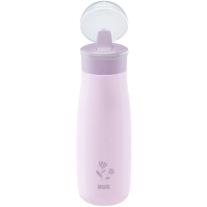 Чаша Nuk - Mini-Me Flip Stainless, Цвете, 500 ml