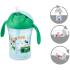 Неразливаща чаша със сламка NUK - Motion Cup, 230 ml, зелена