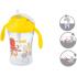 Неразливаща чаша със сламка NUK - Motion Cup, 230 ml, жълта