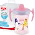 Шише с клапа Nuk Junior Cup - Chameleon, 300 ml, за момиче