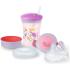 Сет чаши Nuk - Evolution Cups, All-in-one, момиче розов
