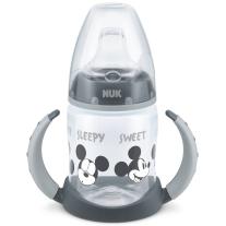 Шише Nuk - Mickey, TC, с накрайник за сок, 150 ml, grey