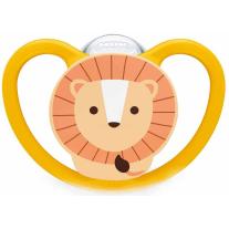 Силиконова залъгалка NUK - Space, 6-18 м, лъв