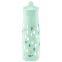 Спортна чаша NUK - Mini-Mi, PP, 450 ml, зелена на точки