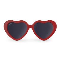 Детски слънчеви очила Roshambo Eyewear във форма сърце с 100% UV защита 0-24 месеца – цвят червен