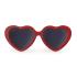 Детски слънчеви очила Roshambo Eyewear във форма сърце с 100% UV защита 5-10 години – цвят червен