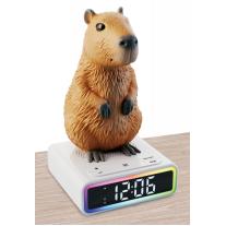Дигитален будилник с осветление, Lisciani, Rainy Days, Приятел Капибара