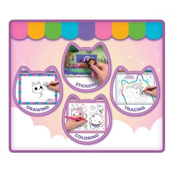 Творчески комплект, Lisciani, Gabby′s dollhouse, Книжка с активности, Gab-tastic