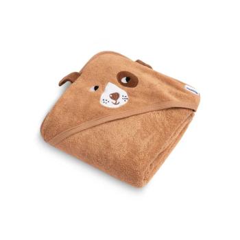 Бебешка хавлия за баня от 100% памук Sensillo Куче Кафява