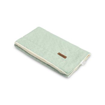 Плюшено детско одеало с дантела Sensillo Мента