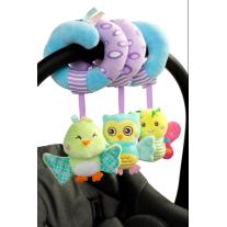 Бебешка образователна спирала за легълце или кошница за кола Sensillo Бухал