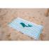 Детска Хавлиена Плажна Кърпа Little Dutch Seashells and Stripes Surf Blue