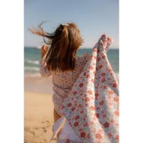 Детска Хавлиена Плажна Кърпа Little Dutch Sunny Flowers Multi Colour