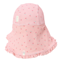 Бебешка Шапка с Протектор за Врат Little Dutch Sunny Flowers Blush - размер 1