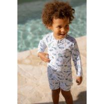 Детски Цял Бански Костюм с Дълъг Ръкав Little Dutch Ocean Sea Life Multi Colour - 98/104