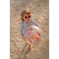 Детски Цял Бански Костюм с Дълъг Ръкав Little Dutch Sunny Flowers Blue - 98/104