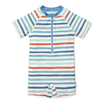Детски Цял Бански Костюм с Къс Ръкав Little Dutch Stripes Multi Colour - 86/92