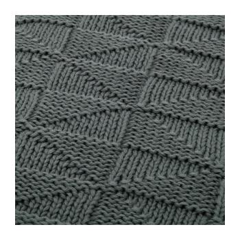 Луксозно плетено одеяло Tutti Bambini цвят Charcoal