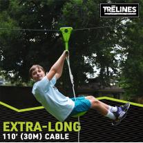 Приключенска въжена линия със спирачка, Trelines, 30м.