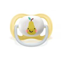 2 бр. ортодонтични залъгалки Philips Avent Ultra Air Happy 0-6м с декорация Ябълка и Круша