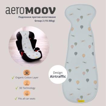 Подложкa против изпотяване за столче за кола AeroMoov Air Layer Група 2/3 Airtraffic
