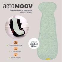 Подложкa против изпотяване за столче за кола AeroMoov Air Layer Група 2/3 Seashell Olive