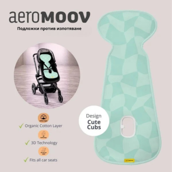 Подложкa против изпотяване за количка AeroMoov Air Layer група В Cute Cubes