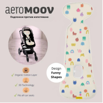 Подложкa против изпотяване за количка AeroMoov Air Layer група В Funny Shapes