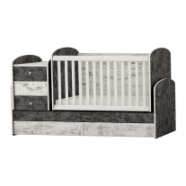 Трансформиращо се детско легло Arbor Baby & Junior Черно ДО ИЗЧЕРПВАНЕ
