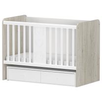 Бебешко дървено легло-люлка Arbor - Рини Πлeй Гоби + Бяло