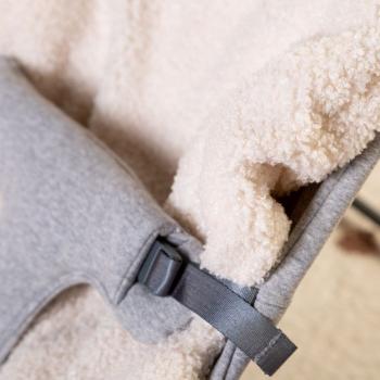 CHILDHOME - Мека Възглавница Към Бебешки Шезлонг За Люлеене - TEDDY Бяла