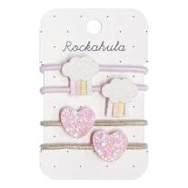 Ластици за коса 4 броя Rockahula Kids Pastel Rainy Cloud