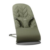 Бебешки шезлонг BabyBjorn Bliss Woven Classic quilt Dark Green