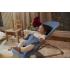 Бебешки шезлонг BabyBjorn Bliss Woven Melange Blue