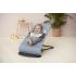Бебешки шезлонг BabyBjorn Balance Soft Woven Blue Grey