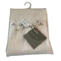 Плетено одеало от памук BabyDan White